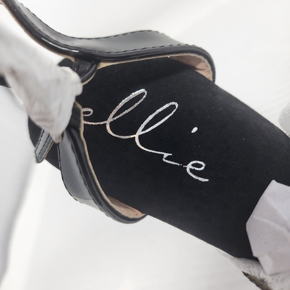 New Ellie Black & Clear Platform Heels Sandals Party Clubcore Shoes Size 5 - Picture 3 of 10